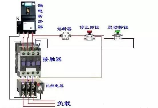 继电器接线图 220v,继电器接线口诀 热继电器接线图